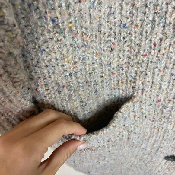 Isabel Marant Etoile Hamilton Wool Tan Gray Cardigan Oversized Size M - Picture 13 of 14